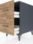 Kronos Komodin 2 Çekmeceli 44X59X80 Antrasit-Çam 5