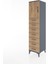Hyperion Dolap Tek Raflı 7 Çekmeceli Tek Kapaklı 44X44X182 Antrasit-Çam 3