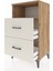 Hyperion Komodin Tek Raflı 2 Çekmeceli 60X44X106 Çam-Aytaşı 4