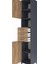 Hyperion Dolap 4 Raflı 3 Çekmeceli 2 Kapaklı 44X44X243 Antrasit-Çam 5