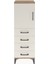 Arges Dolap 2 Raflı 4 Çekmeceli Tek Kapaklı 44X30X134 Çam-Aytaşı 1