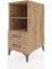 Kronos Komodin 2 Raflı 2 Çekmeceli 44X59X96 Çam-Çam 3