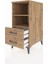 Kronos Komodin 2 Raflı 2 Çekmeceli 44X59X96 Çam-Çam 4