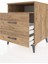 Kronos Komodin Tek Raflı 2 Çekmeceli 60X59X80 Çam-Çam 4