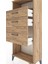 Hyperion Dolap Tek Raflı 3 Çekmeceli 60X44X134 Çam-Çam 5