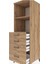 Kronos Dolap 2 Raflı 4 Çekmeceli 60X59X182 Çam-Çam 5