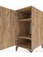 Kronos Komodin 2 Raflı Tek Kapaklı 44X59X96 Çam-Çam 5