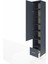 Hyperion Dolap 6 Raflı Tek Çekmeceli Tek Kapaklı 44X44X243 Antrasit-Antrasit 4