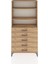 Arges Dolap 3 Raflı 5 Çekmeceli 88X30X182 Çam-Çam 1