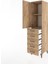 Hyperion Dolap 2 Raflı 5 Çekmeceli Tek Kapaklı 44X44X182 Çam-Çam 4