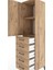 Hyperion Dolap 2 Raflı 5 Çekmeceli Tek Kapaklı 44X44X182 Çam-Çam 5