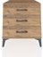 Kronos Komodin 3 Çekmeceli 60X59X64 Çam-Çam 1