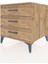 Kronos Komodin 3 Çekmeceli 60X59X64 Çam-Çam 5