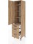 Hyperion Dolap 4 Raflı 3 Çekmeceli Tek Kapaklı 44X44X195 Çam-Çam 4