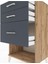 Hyperion Komodin 3 Çekmeceli 60X44X106 Çam-Antrasit 5