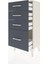 Arges Komodin 4 Çekmeceli 44X30X96 Aytaşı-Antrasit 4