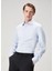 Slim Fit Açık Mavi Armürlü Non-Iron Gömlek 1