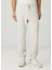 Bej Beli Kordonlu Jogger Eşofman Altı 2
