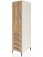 Kronos Dolap 2 Raflı 4 Çekmeceli Tek Kapaklı 44X59X182 Aytaşı-Çam 3