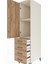 Kronos Dolap 2 Raflı 4 Çekmeceli Tek Kapaklı 44X59X182 Aytaşı-Çam 5
