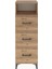 Arges Dolap Tek Raflı 3 Çekmeceli 44X30X134 Çam-Çam 1
