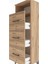 Arges Dolap Tek Raflı 3 Çekmeceli 44X30X134 Çam-Çam 5