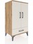 Hyperion Komodin 3 Raflı Tek Çekmeceli 2 Kapaklı 60X44X106 Çam-Aytaşı 2