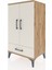 Hyperion Komodin 3 Raflı Tek Çekmeceli 2 Kapaklı 60X44X106 Çam-Aytaşı 3