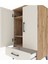 Hyperion Komodin 3 Raflı Tek Çekmeceli 2 Kapaklı 60X44X106 Çam-Aytaşı 5