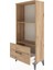 Arges Dolap Tek Raflı Tek Çekmeceli 60X30X134 Çam-Çam 4