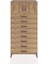 Hyperion Dolap Tek Raflı 8 Çekmeceli 2 Kapaklı 88X44X182 Çam-Çam 1