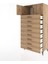 Hyperion Dolap Tek Raflı 8 Çekmeceli 2 Kapaklı 88X44X182 Çam-Çam 4