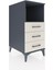 Kronos Komodin Tek Raflı 3 Çekmeceli 44X59X96 Antrasit-Aytaşı 2