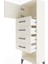 Arges Dolap Tek Raflı 4 Çekmeceli Tek Kapaklı 44X30X134 Aytaşı-Aytaşı 5