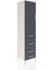 Hyperion Dolap 3 Raflı 4 Çekmeceli Tek Kapaklı 44X44X195 Aytaşı-Antrasit 2