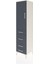 Hyperion Dolap 3 Raflı 4 Çekmeceli Tek Kapaklı 44X44X195 Aytaşı-Antrasit 3