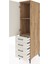 Kronos Dolap 2 Raflı 4 Çekmeceli Tek Kapaklı 44X59X182 Çam-Aytaşı 4
