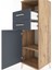 Hyperion Dolap 2 Raflı 2 Çekmeceli Tek Kapaklı 44X44X134 Çam-Antrasit 5