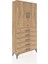 Arges Dolap 3 Raflı 5 Çekmeceli 2 Kapaklı 88X30X182 Çam-Çam 2