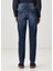 Mavi Yıkamalı Slim Fit Jean Pantolon 3