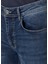 Mavi Yıkamalı Slim Fit Jean Pantolon 5