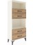 Arges Dolap 2 Raflı 4 Çekmeceli 60X30X134 Aytaşı-Çam 2
