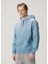 Ethos Mavi Kapüşonlu Organik Pamuk Sweatshirt 1