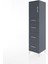 Hyperion Dolap Tek Raflı 4 Çekmeceli Tek Kapaklı 44X44X182 Antrasit-Antrasit 3