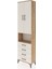 Arges Dolap 4 Raflı 4 Çekmeceli 2 Kapaklı 60X30X221 Çam-Aytaşı 3