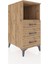 Kronos Komodin Tek Raflı 3 Çekmeceli 44X59X96 Çam-Çam 2