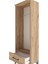 Arges Dolap Tek Raflı Tek Çekmeceli Tek Askılı 44X30X134 Çam-Çam 5
