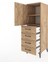 Hyperion Dolap 2 Raflı 4 Çekmeceli Tek Kapaklı 44X44X134 Çam-Çam 4