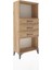 Arges Dolap Tek Raflı 3 Çekmeceli 60X30X134 Çam-Çam 2