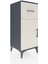 Hyperion Komodin Tek Raflı Tek Çekmeceli Tek Kapaklı 44X44X106 Antrasit-Aytaşı 2
